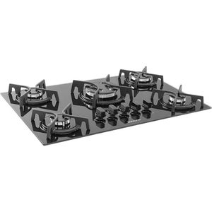 Cook Top Vidro 5 Queimadores Bivolt