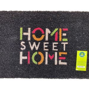 Capacho De Fibra De Coco Pvc Pintado Seet Home Colorido 40cm X 60cm Preto Multicores