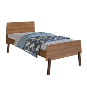 Cama Solteiro 90 Orlando Nogal
