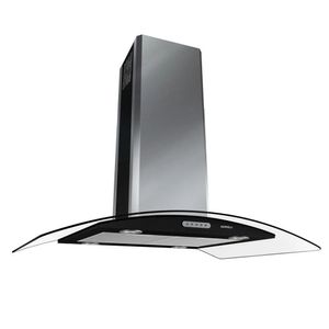 Coifa de Ilha CVC Nardelli Vidro Curvo Black 90cm 50014430