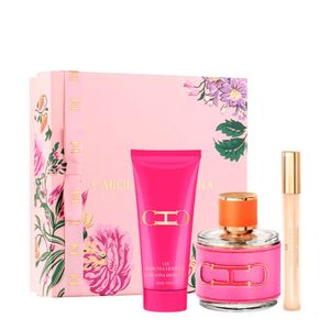Kit Carolina Herrera Insignia Leather For Her - Eau De Parfum 100ml + Body Lotion 100ml + Travel Size 10ml
