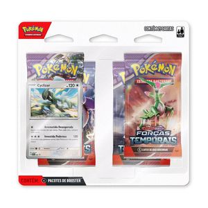 Blister Pokemon Coleção Forças Temporais Cartas Copag Ev05 Cyclizar