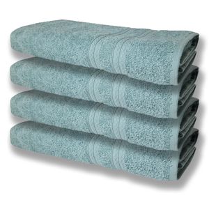 4 Toalhas Super Felpudas Grande E Grossa Algodão 80x150 Itália Soft Beka Verde Verde