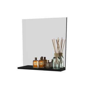 Espelheira Para Banheiro Bn3642 Preto 45x46,5cm Tecnomobili