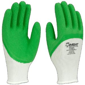 Luva De Malha Com Latex Verde Imbat G