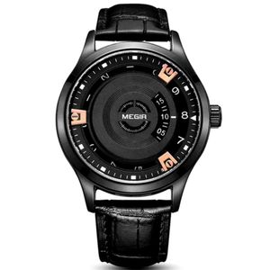 Relogio Analógico Masculino Esportivo Design Criativo A Prova Da Água 3atm Preto Dourado