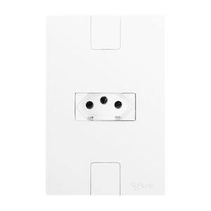 Conjunto Com 1 Tomada 2p+t 20a 250v, Modular, Com Placa 4x2