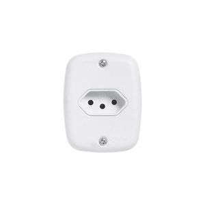 Conjunto Com 1 Tomada 2p+t 20a 250v, Com Placa De Sobrepor
