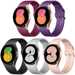 5 Pulseiras Silicone P- Galaxy Watch 7-6-5-4-pro, 20mm
