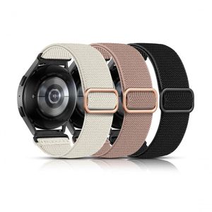 3 Pulseiras Elásticas Compatíveis Com Galaxy Watch (starlight-rosa-preto)
