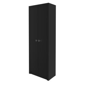 Armário Para Escritório Com 2 Portas Me4105 Preto Tecnomobili