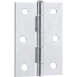 Dobradiça Para Porta 2.1/2\" Aço Carbono Cromado - Vonder