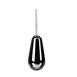 Cone Vaginal De Metal Cromado Preto 70 Gr - Hard - Preto