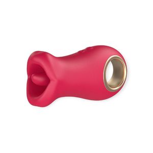 Estimulador Clitoriano Com Movimento Em Formato De Boca Aroa - Lovetoys - Vermelho