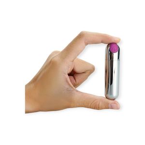 Capsula Vibratoria Power Bullet Recarregavel - Prata