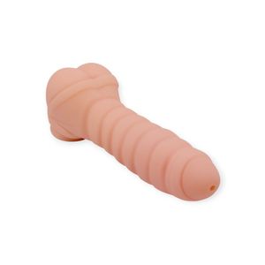 Masturbador Masculino Com Vibração Crazy Bull Stronger Man - Ly Baile - Bege