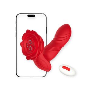 Vibrador Para Ponto G Com Controle Remoto E Aplicativo Aurora Coleção L'amour- Lovetoys - Vermelho