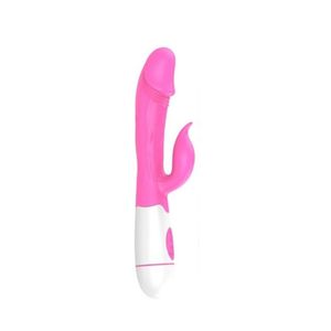 Vibrador Ponto G Com Estimulador Clitoriano 30 Vibrações - Lovetoys - Pink, Unico