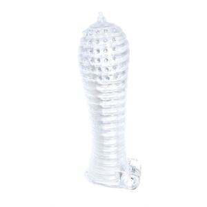 Capa Peniana Com única Vibração Easy - Lovetoys - Transparente