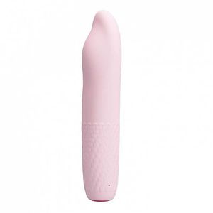 Vibrador Rotativo Recarregável Com Estimulador -burke Pretty Love - Rosa