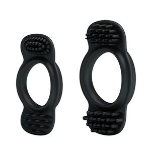 Kit Anéis Penianos Com Estimuladores - Ring Pretty Love - Preto