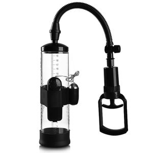 Bomba Peniana 20cm Manual Vibração E Gatilho - Penis Pump - Transparente, Unico