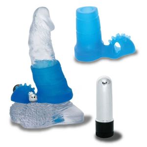 Anel Peniano Com Vibrador - Supreme Xcite Clit Stimulator - Absoloo - Azul