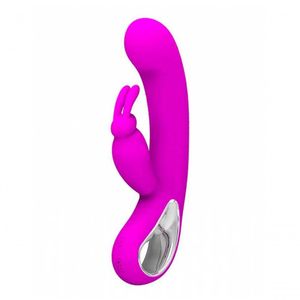 Vibrador Com Estimulador Clitoriano 12 Vibrações - Pretty Love - Magenta