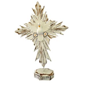 Adorno Enfeite Divino Espirito Santo Para Móvel Altura 52cm X Largura 12cm X Comprimento 36cm