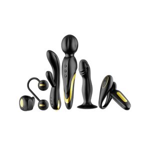 Caixa Com 6 Vibradores De Luxo Queen Luxury - Pretty Love - Preto