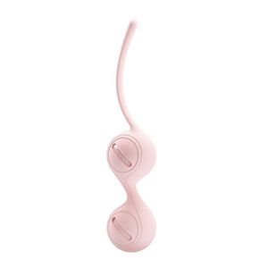 Bolas De Pompoar Revestidas E Com Peso Interno - Kegel Tighten Up 1 - Rosa Bebê