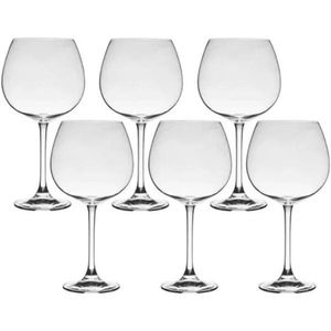 Conjunto 6 Taças Twiggy Vinho Cristal Bohemia 6 Unidades