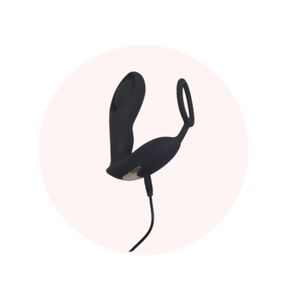 Estimulador De Prostata Com Anel Peniano Wireless Brandon - Lovetoys - Preto