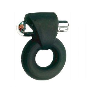 Anel Peniano Com Capsula Vibratoria Em Silicone Taurus - Colecao Lovetoys Black - Preto
