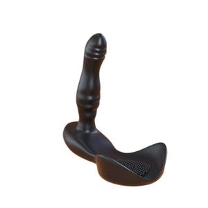 Massageador De Próstata Com Aquecimento E Controle Remoto - Lovetoys - Preto