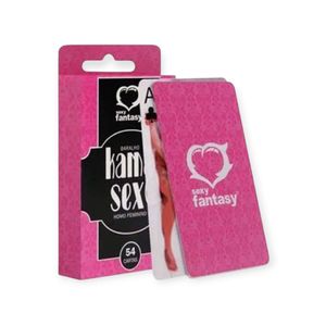 Baralho Kama Sexy Homo Feminino Com 54 Cartas - Sexy Fantasy - Colorido