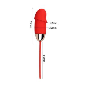 Bullet Glande Com 10 Modos De Vibração E Controle Remoto - Youvibe - Vermelho