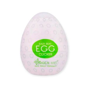 Masturbador Egg Clicker - Magical Kiss - Branco