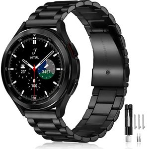 Pulseira De Aço Inoxidável Para Samsung Galaxy Watch preto
