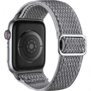 Pulseira Elástica Nylon Compatível Com Apple Watch 38mm-49mm cinza