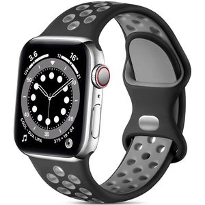 Pulseira Esportiva Para Apple Watch 38-49mm preto-cinza
