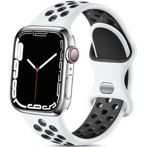 Pulseira Esportiva Apple Watch 38-49mm branco-preto
