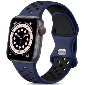 Pulseira Esportiva Apple Watch 38-49mm azul Meia-noite-preto