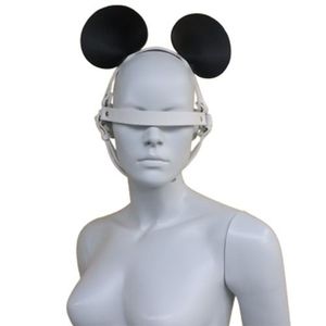 Tiara Preta E Branca De Rato Ajustável Coleção Fetiche Lovetoys Preto Com Branco