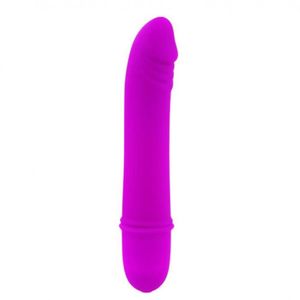 Mini Pênis Com 10 Vibrações E Glande Em Relevo Beck Pretty Love Magenta