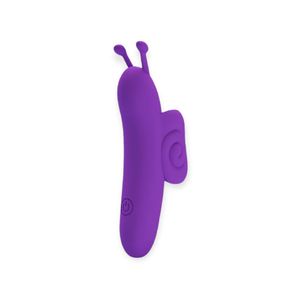Dedeira Recarregável Com 10 Modos De Vibração Snail Pretty Love Roxo