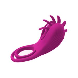 Anel Peniano Recarregável Com Línguas Wind S Hande Rosa