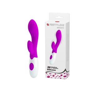 Vibrador Ponto G 30 Vibrações Brighty Pretty Love Magenta