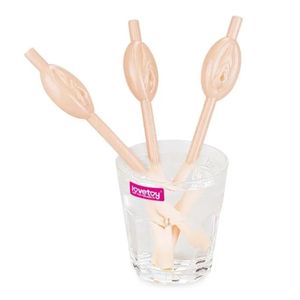 Canudos Vagina Original Pussy Straws Bege Lovetoy Bege