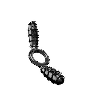 Anel Peniano Com Cápsula Vibratória Dupla Vibrating Cock Ring Etx Fumê